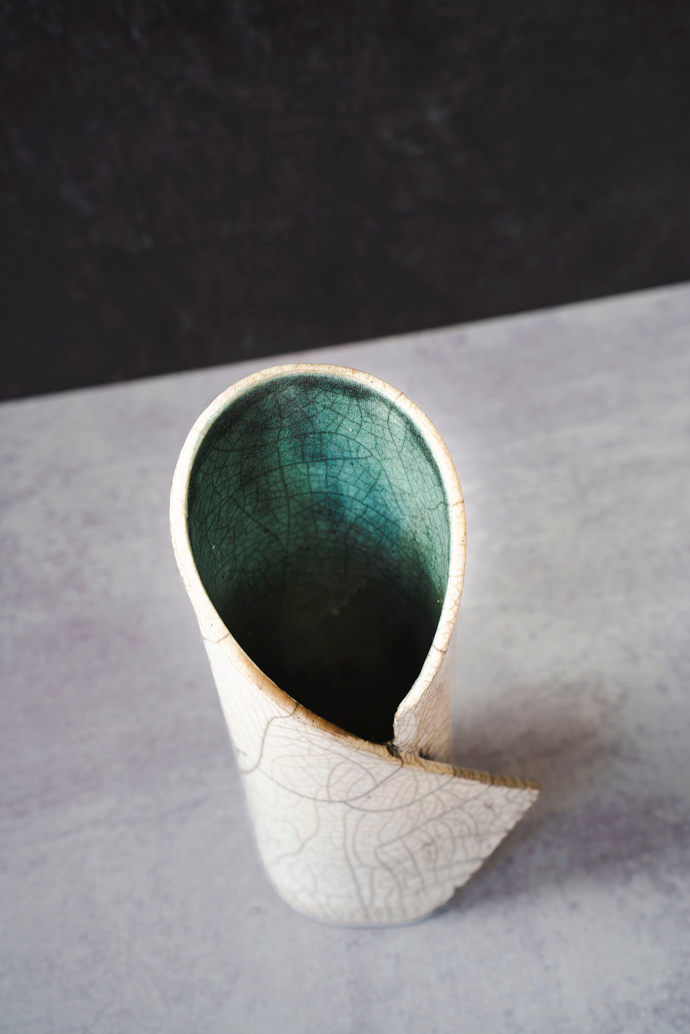 Raku Vase