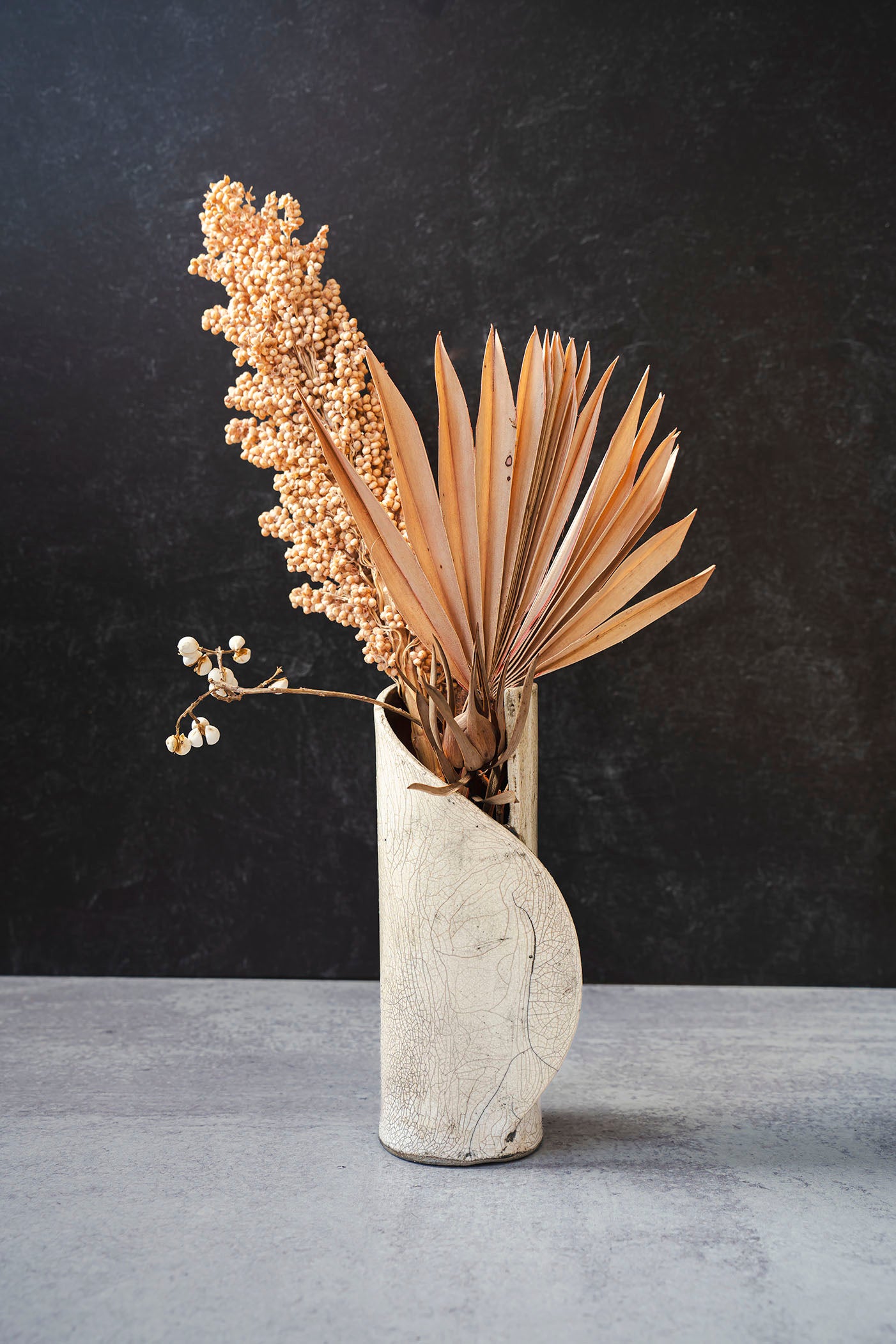 Raku Vase