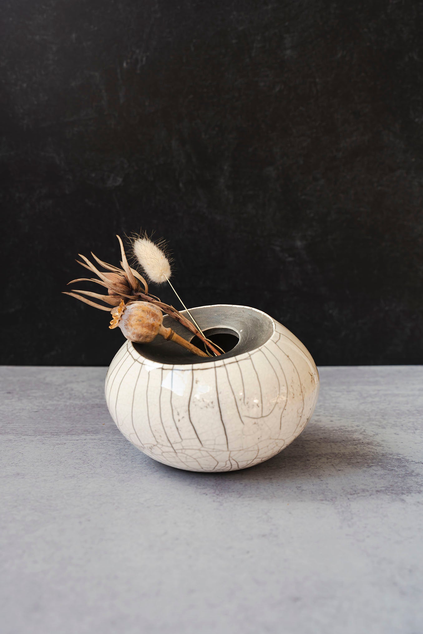 Raku Vase