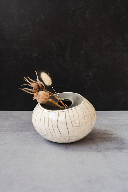 Raku Vase