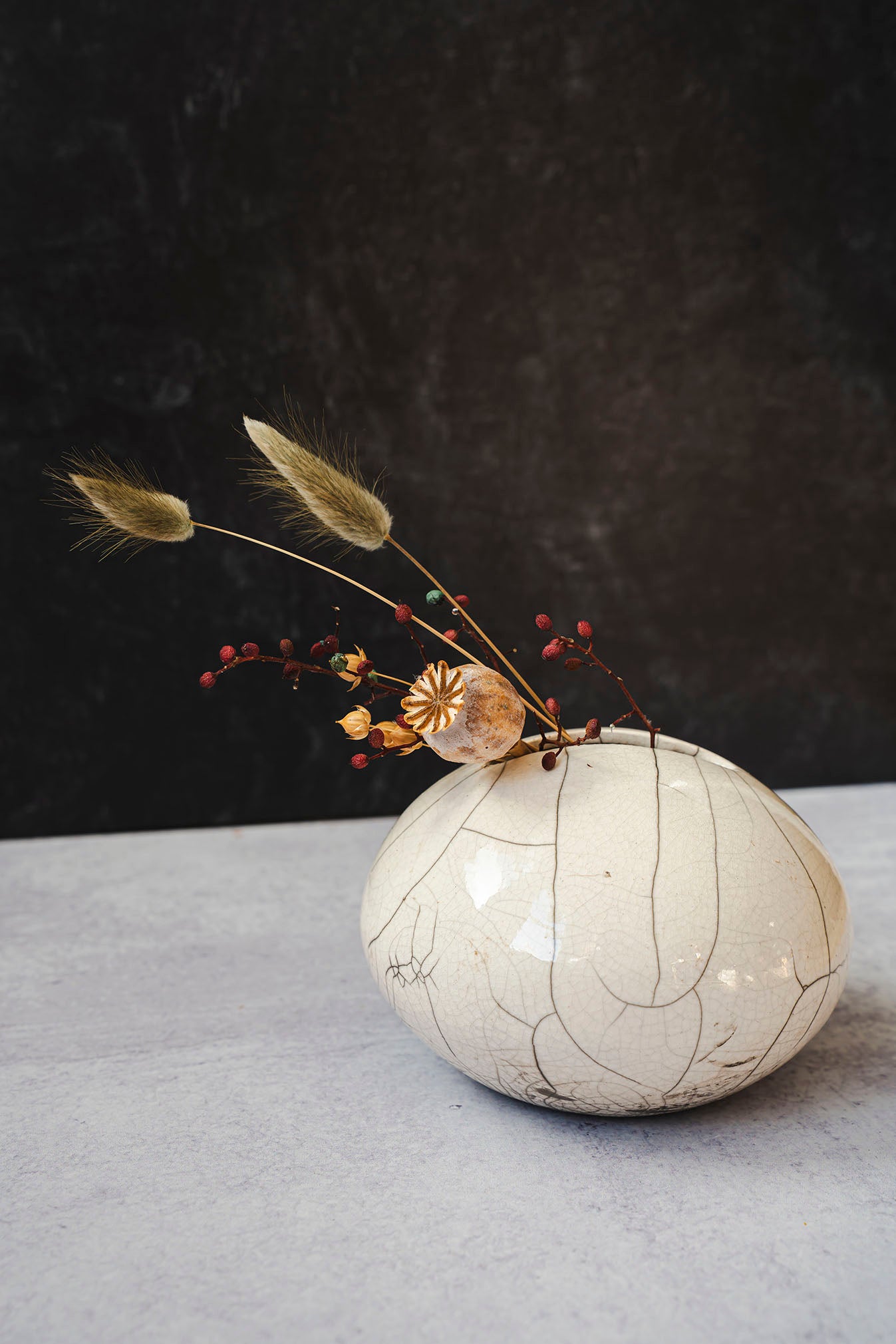 Raku Vase