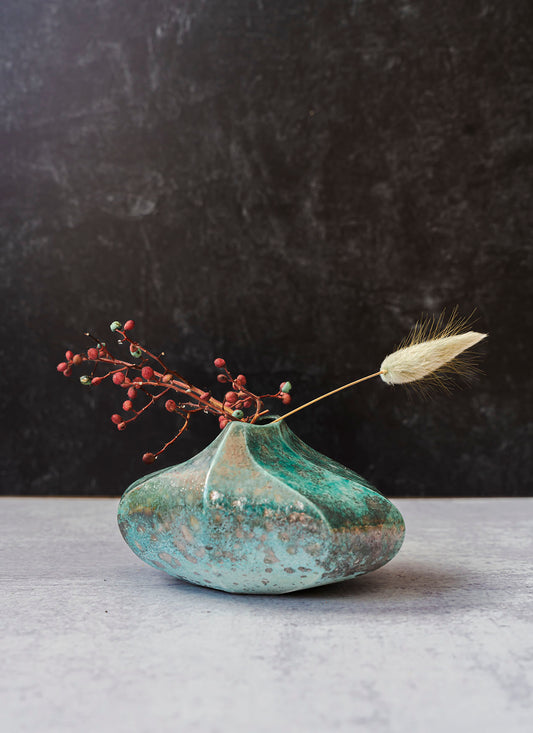 Raku Vase